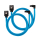 Kabel komputerowy CORSAIR Premium 60cm sleeved 2szt (kątowe) Niebieskie CC-8900285